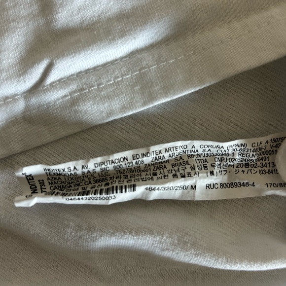 Zara Grease Olivia Newton John “Tell me about it Stud” Tee Shirt White Medium - Picture 8 of 10